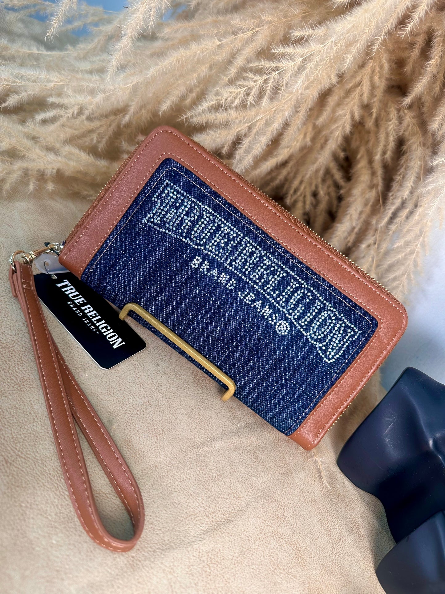 True Religion Denim Wristlet