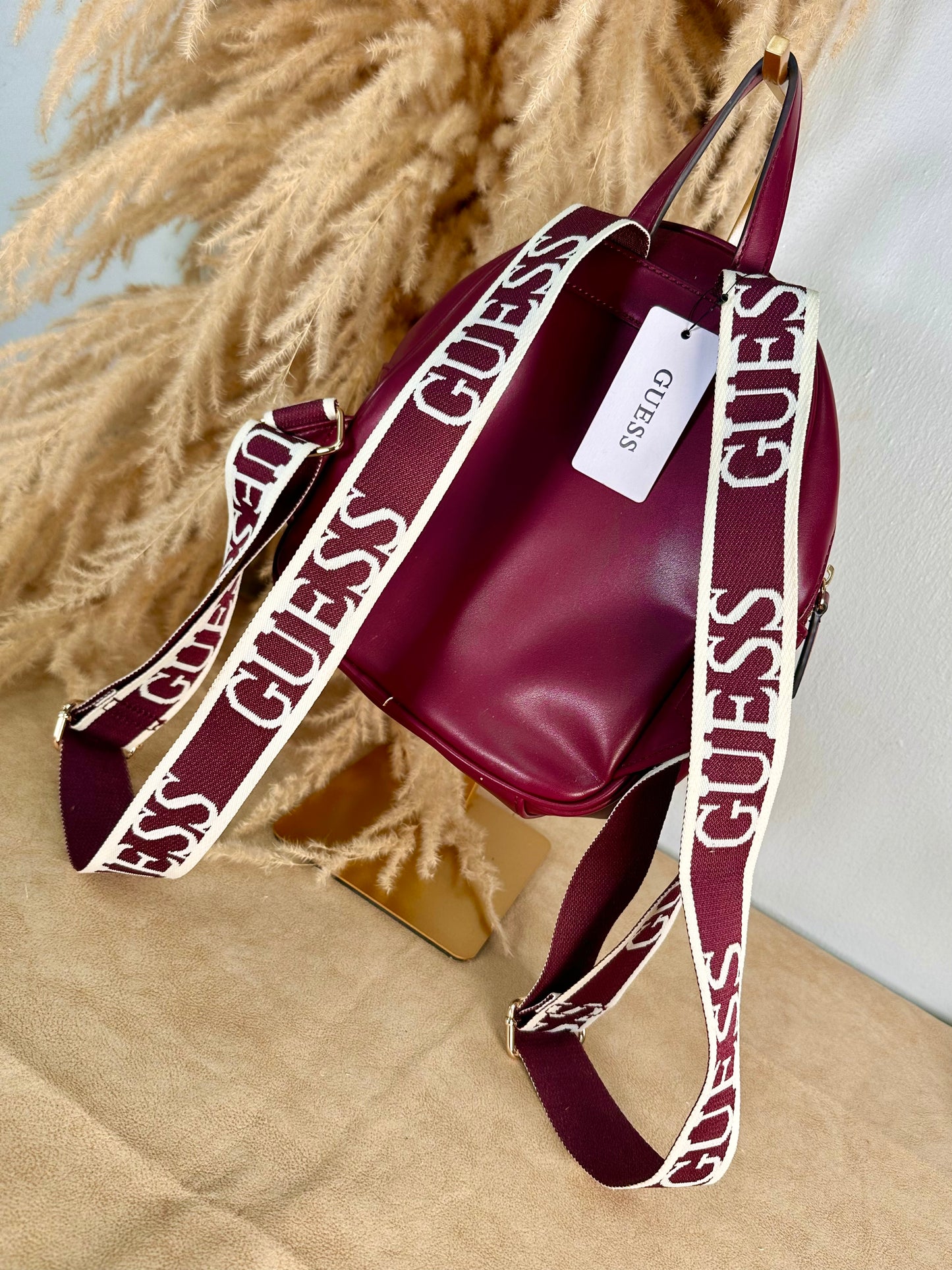 Guess Faux Leather Backpack