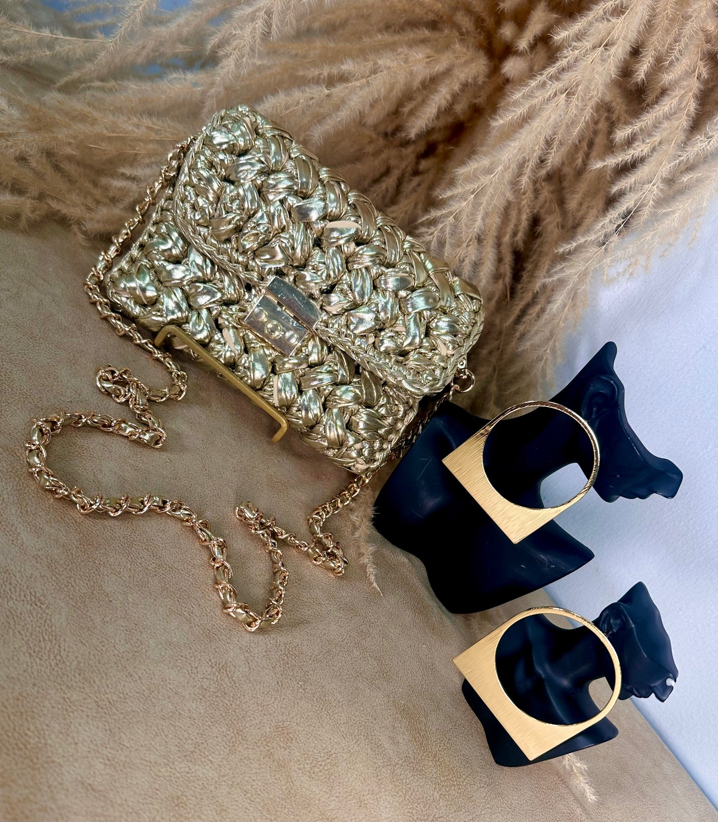 African Glow Statement Earring