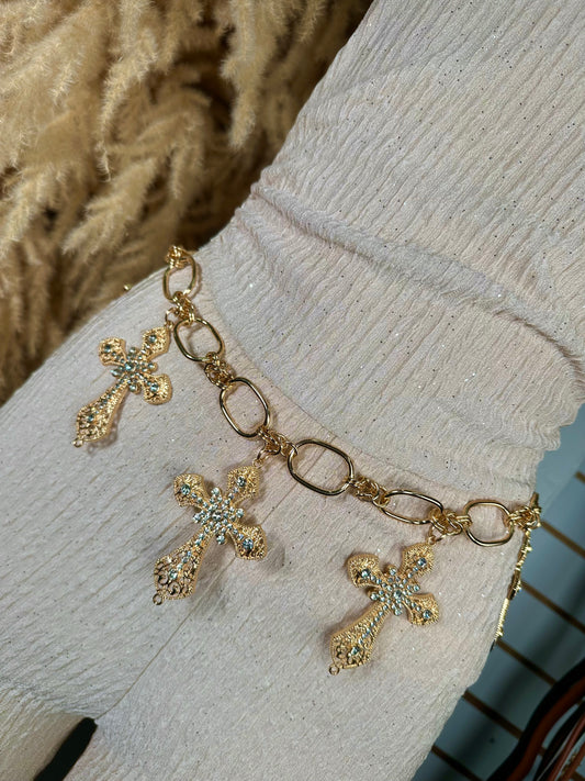Not A Saint Cross Chain Belt