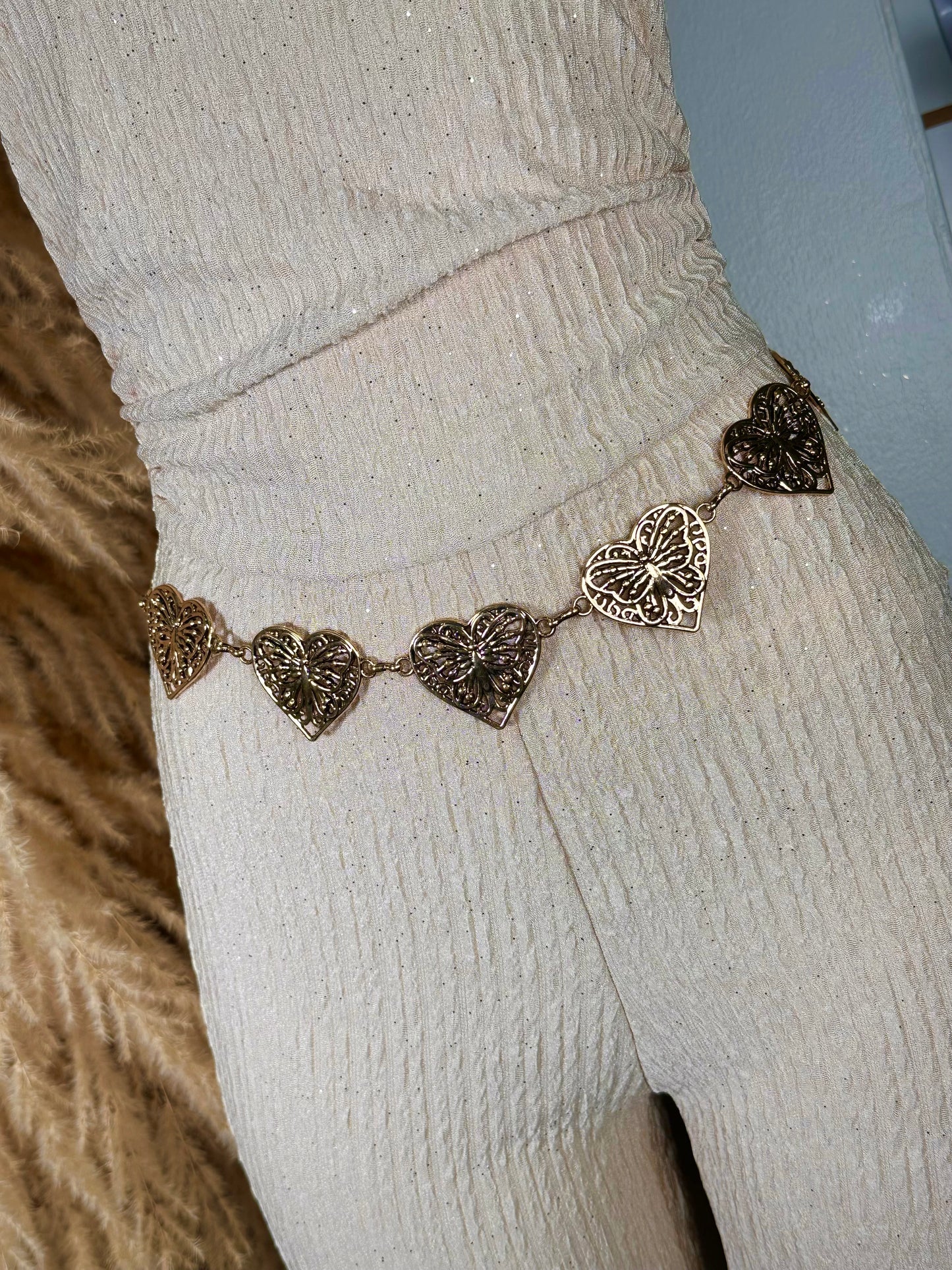 Heart Me Down Chain Belt