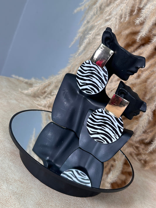 Wild Zebra Earring