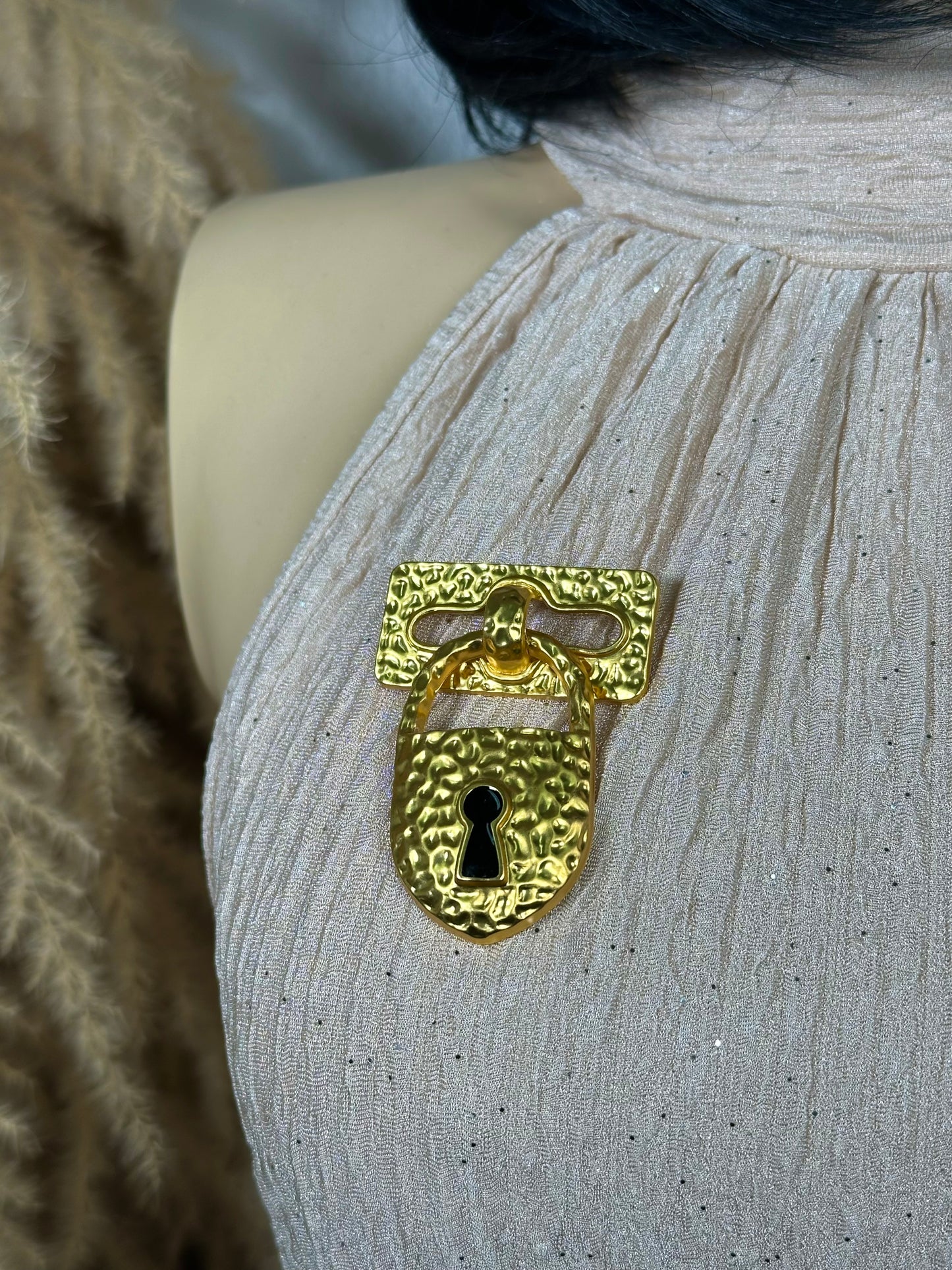 Vintage Keyhole Brooch