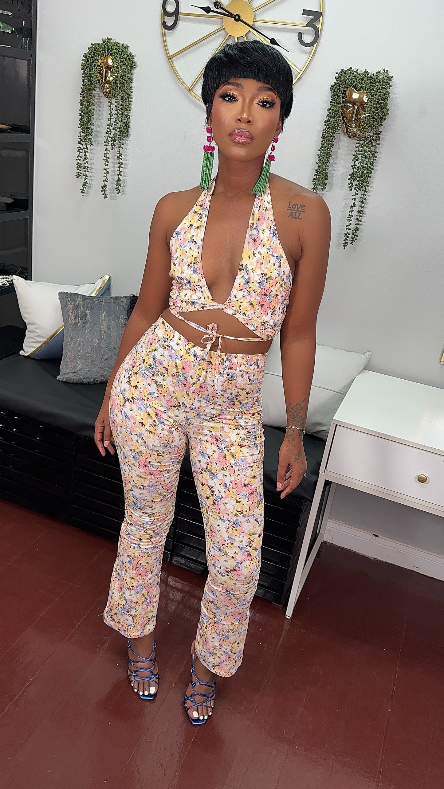 Forever Floral Pants Set