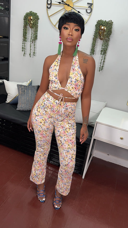 Forever Floral Pants Set