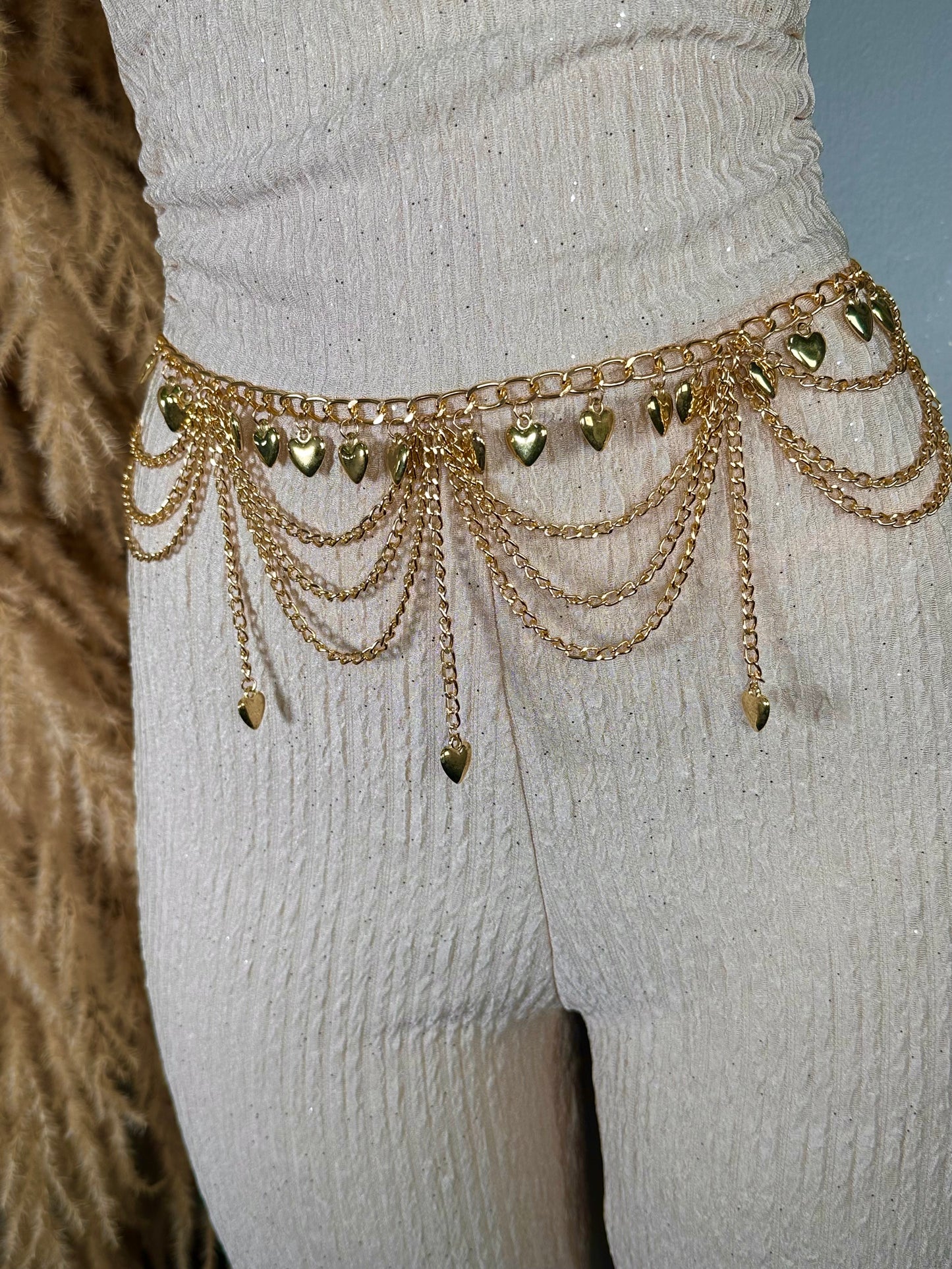 Retro Heart Waist Chain