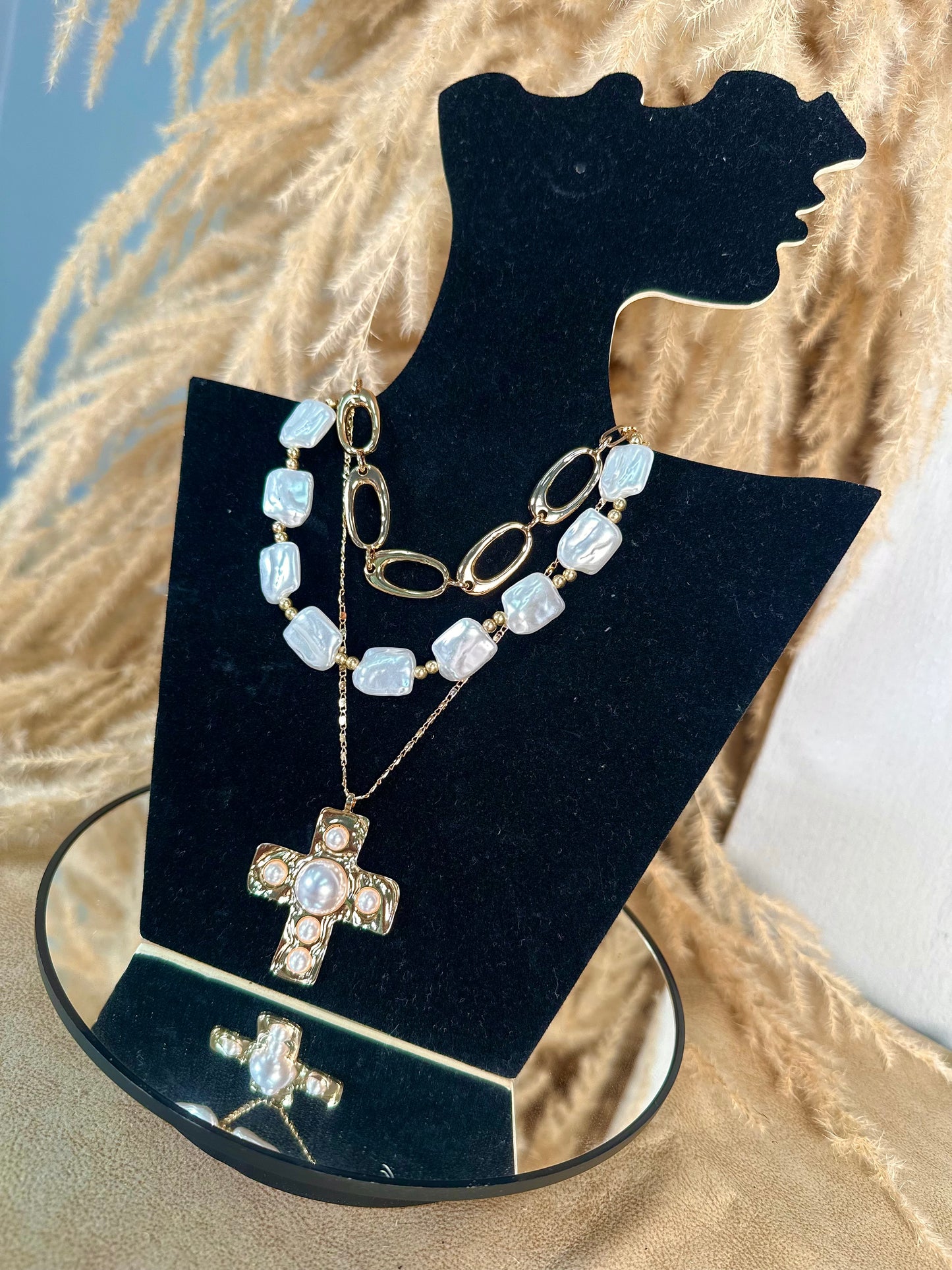 Vintage Pearl Chain Set
