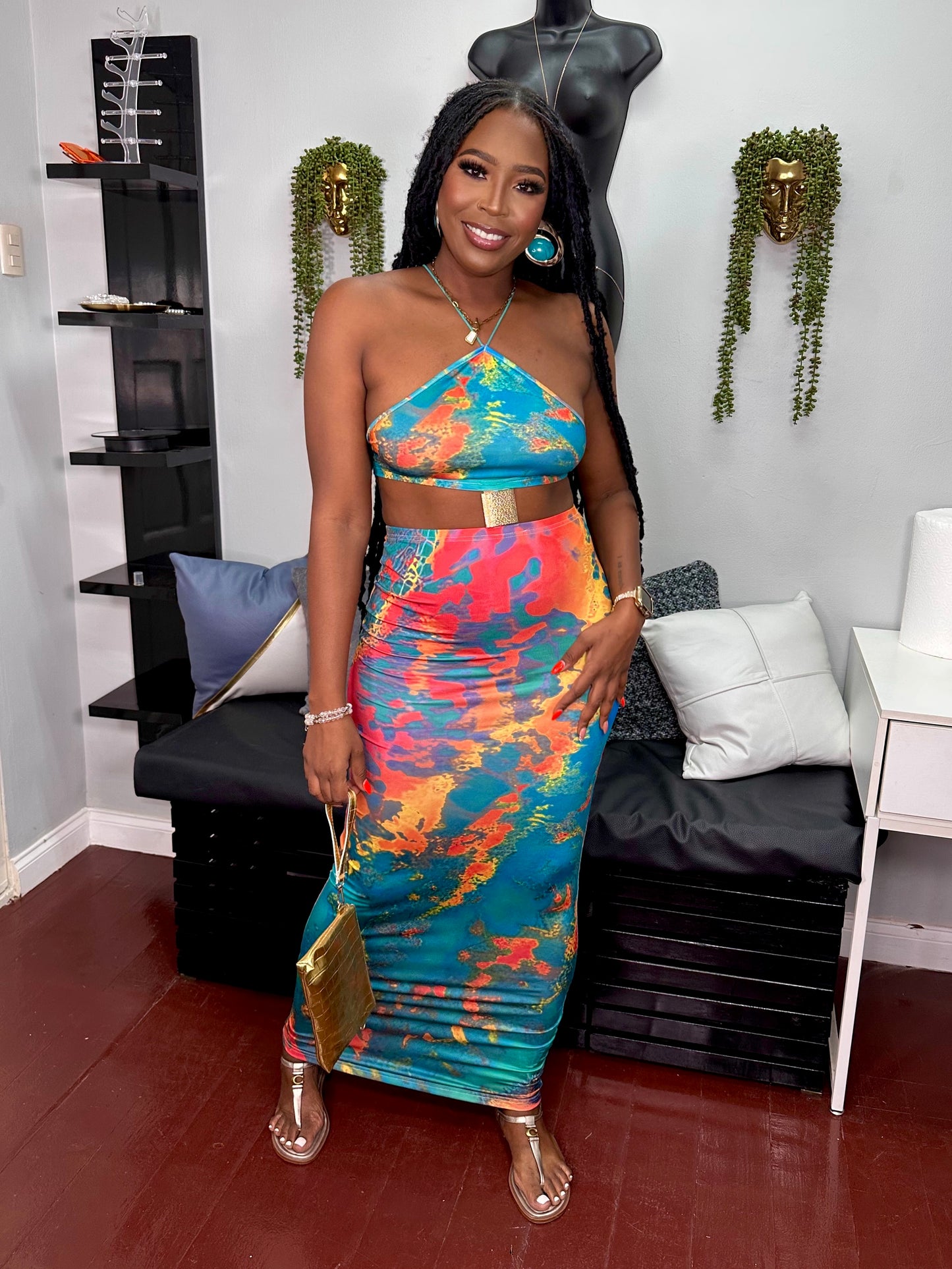 Tropical Heatwave Maxi Dress