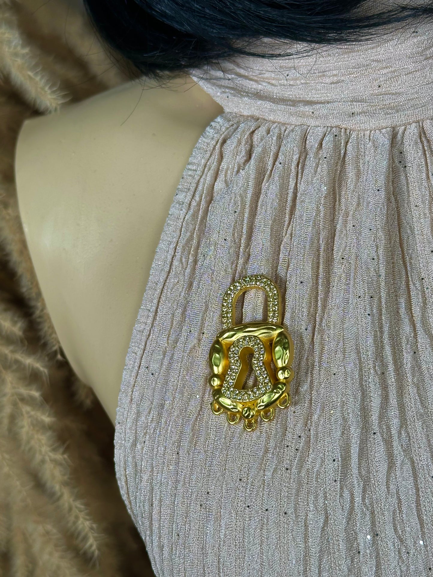 Vintage Keyhole Brooch